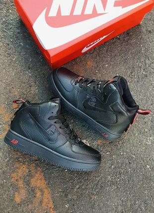 Зимові кросівки nike air force 1 utility black8 фото