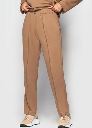 Вільні штани morandi зі стрелками в коричневому кольорі