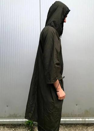 Военный плащ дождевик с капюшоном, хаки / армейский плащ пончо от дождя (234567148)4 фото