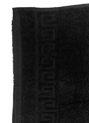 Черные махровые полотенца4 фото