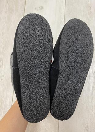 Firetrap moccasin slippers домашние тапочки мокасины замш мех унисекс детские мужские женские8 фото