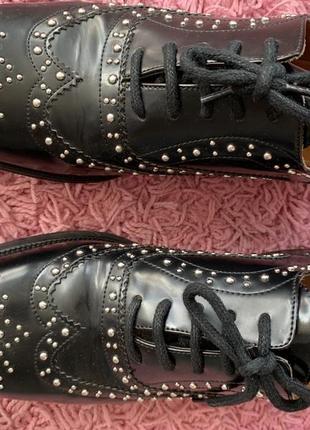 Кожаные туфли лоферы италия р 39 (25 см)7 фото