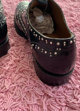 Кожаные туфли лоферы италия р 39 (25 см)9 фото