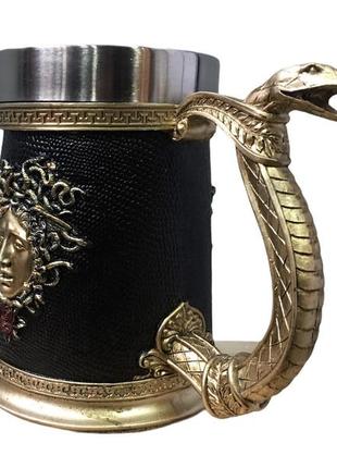Кружка чашка келих медуза горгона 3d нержавіюча сталь