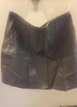 Юбка журнал кожа большой размер