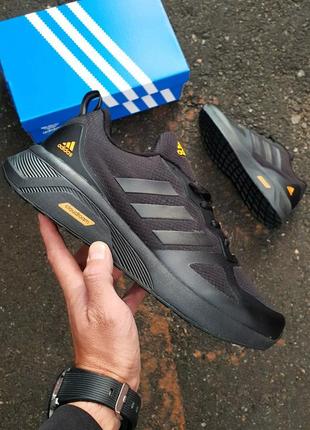 Термо кросівки adidas cloudfoam black orange3 фото