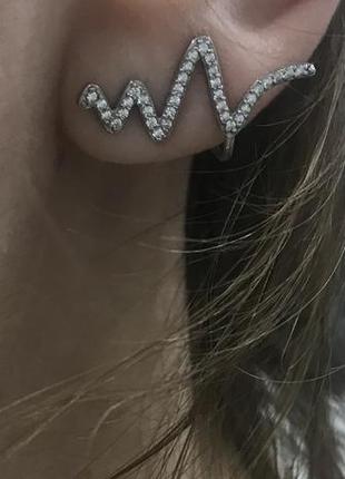 Срібні сережки