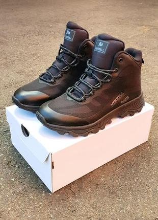 Термо черевики merrell outdoor gore-tex black