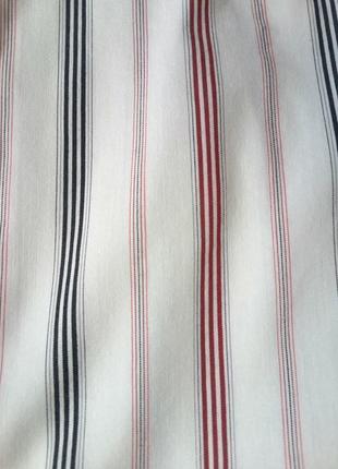 Приталенная полосатая рубашка блуза германия выгодно подчеркивает фигуру белая4 фото