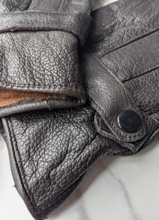 Шкіряні зимові рукавиці 4
