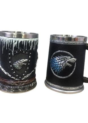 Подарочный набор кружка чашка игра престолов game of thrones winter is coming stark