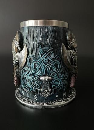 Кухоль вікінг — "viking cup" — 600 мл4 фото