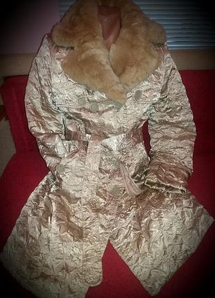 Роскошное теплое пальто