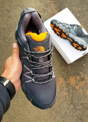 Термо кросівки the north face ultra 111 gray orange4 фото