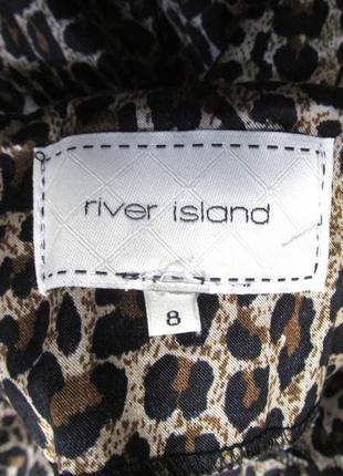 Платье стильное river island, 8 (s), леопард, как новое!4 фото