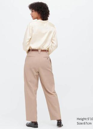 Uniqlo idlf широкие брюки чинос 35brown6 фото