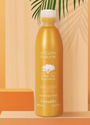 Argan shampoo безсульфатный аргановый шампунь 250 ml1 фото