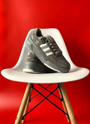 Кросівки adidas forum low silver2 фото