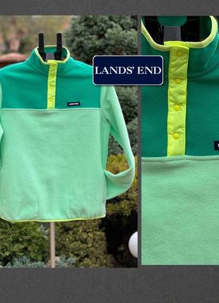 Lands' end usa тепла флісова куртка кофта худи розмір м