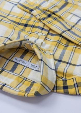 Сорочка(zara plaid oxford shirt- mustard)3 фото