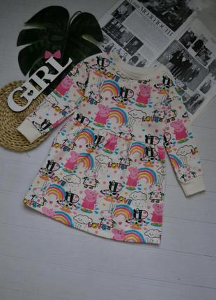 Сукня платье толстовка peppa pig 2-3 роки