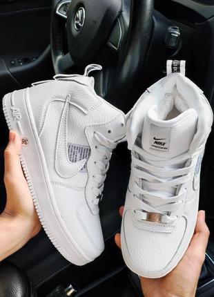 Жіночі кросівки nike air force хутро