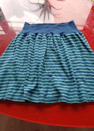 Engel теплая юбка девочке 9-10л 134-140см шерсть мериноса шелк8 фото