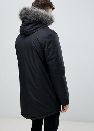 Парка \ куртка d-struct - hecto черная с меховой отделкой (мужская/чоловіча) зима2 фото