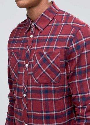 Чоловіча сорочка d-struct - bismarck flannel check shirt (чоловіча сорочка)3 фото