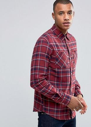 Чоловіча сорочка d-struct - bismarck flannel check shirt (чоловіча сорочка)1 фото