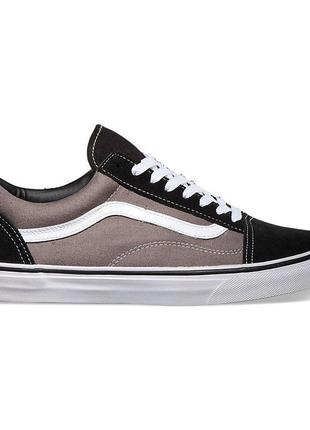 Кеди\кеды vans old skool - pewter/black (оригинал олд скул ванс)