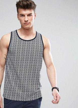 Мужская майка d-struct - светлая принт узор (чоловіча футболка)