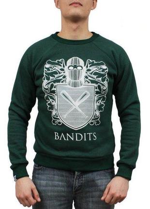Мужская кофта cвитшот bandit - green castle (толстовка, чоловіча кофта)
