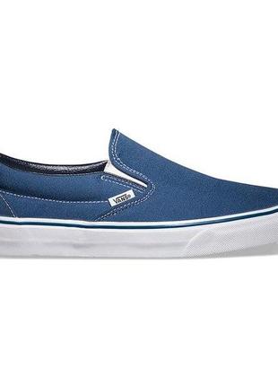 Слипоны кеды vans slip-on - navy (оригинал cліпони кеди)