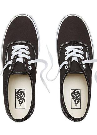 Кеды vans authentic - black/white (оригинал аутентик ванс)2 фото