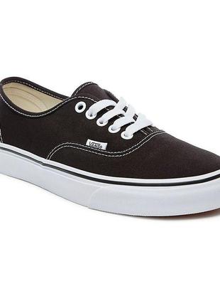 Кеды vans authentic - black/white (оригинал аутентик ванс)5 фото