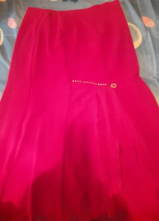 Костюм с длинной юбкой