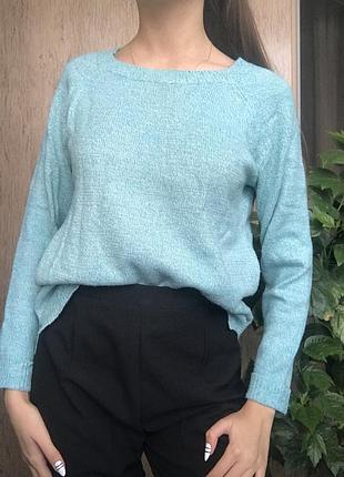 Бирюзового цвета свитер , голубого цвета свитер, кофта