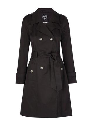 Тренч/черный/пальто/плащ debenhams