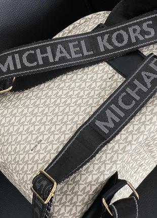 Стильный рюкзак😍michael kors backpack cream10 фото