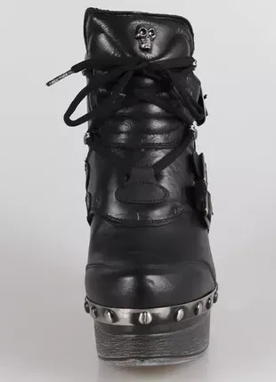 New rock z010 c1 черевики чоботи жіночі шкіра нью рок каблук6 фото