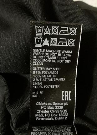 Брендове стильне нарядне плаття сукня з люрексом з вирізом сзаді р.16 від marks &...