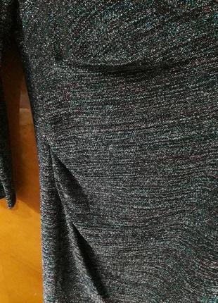 Брендове стильне нарядне плаття сукня з люрексом з вирізом сзаді р.16 від marks &...