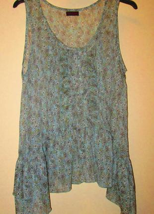 Акция 1+1=3 распродажа легкая невесомая блуза miss selfridge цветочки размер 12