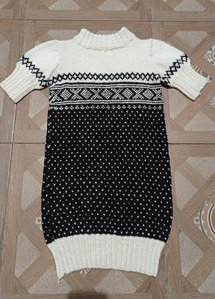 House of yarn туніка сукня жакард альпака норвегія