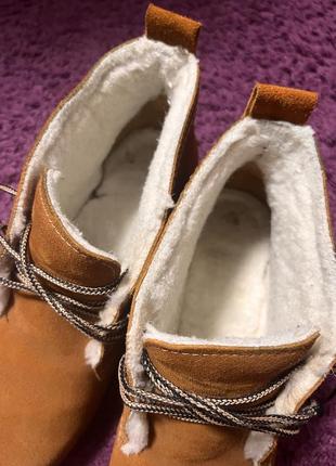 Зимові черевики (замша, всередині шерсть)2 фото