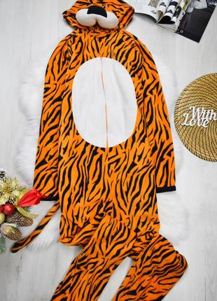 Кігурумі теплий комбінезон чоловічок  домашній флісовий тигр терлий