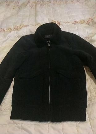 Куртка вельветова на меху pull & bear