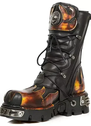 New rock fire черевики високі чоботи шкіра жіночі чоловічі🔥