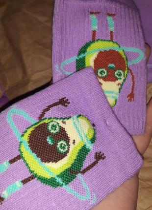 Носок молодіжний авокадо розмір 38-40 колір бузковий носки авокадо